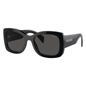 New PRADA Black Square SPR A08 1AB-5S0 Sunglasses Women